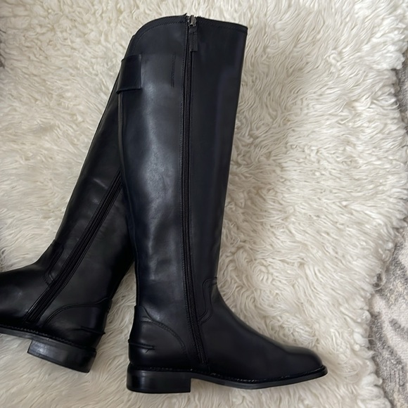 Franco Sarto Black Genuine Leather Henrietta Boots - Picture 5 of 15